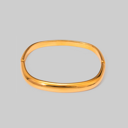 Moxie Rectangular Bangle Bracelet | Gold