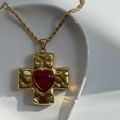 Sanctus Amor Cross Necklace