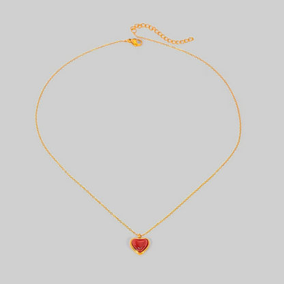 Carnelian Heart Necklace