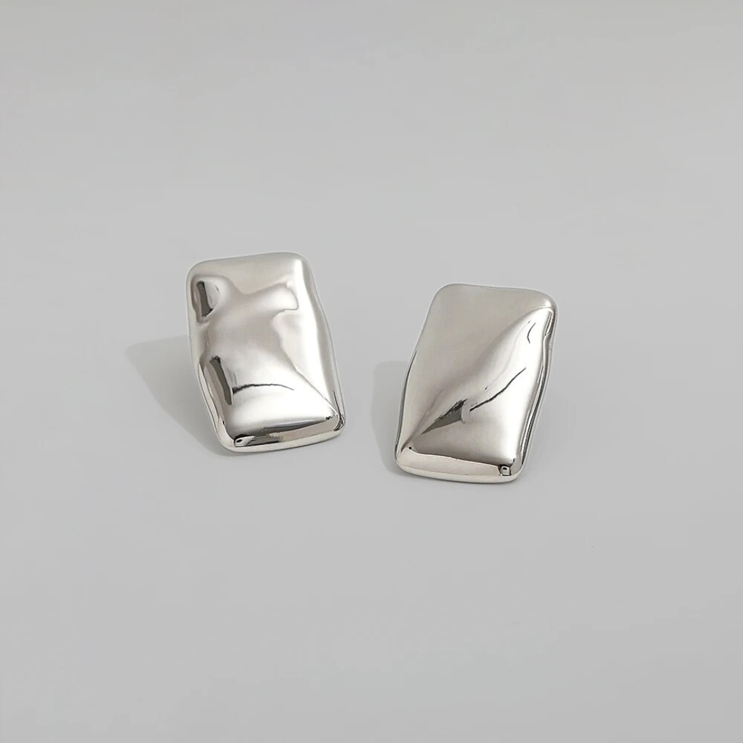 Dorothy Polished Earrings | Silver