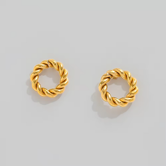 Didi Rope Circle Stud Earrings