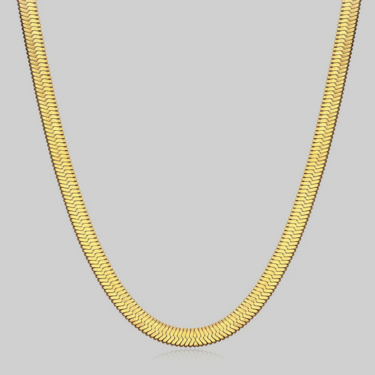 Mia Classic Herringbone Shorty Necklace