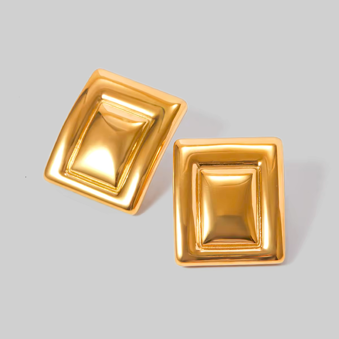 Antoinette Statement Earrings | Gold