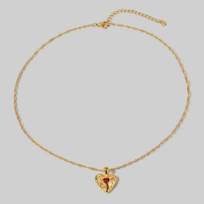 Crimson Adoration Necklace | Red CZ