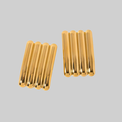 Gracie Rectangular Earrings | gold