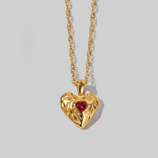 Crimson Adoration Necklace | Red CZ