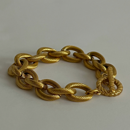 Aura Large Link Chain Bracelet | Gold