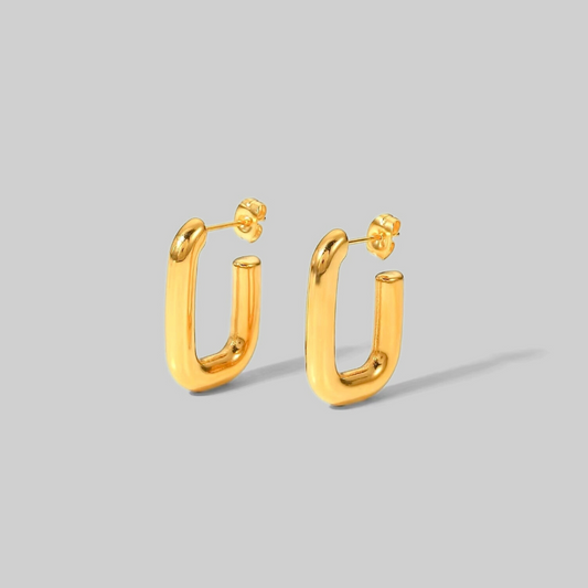 Daniela Block Hoops | Gold Hue