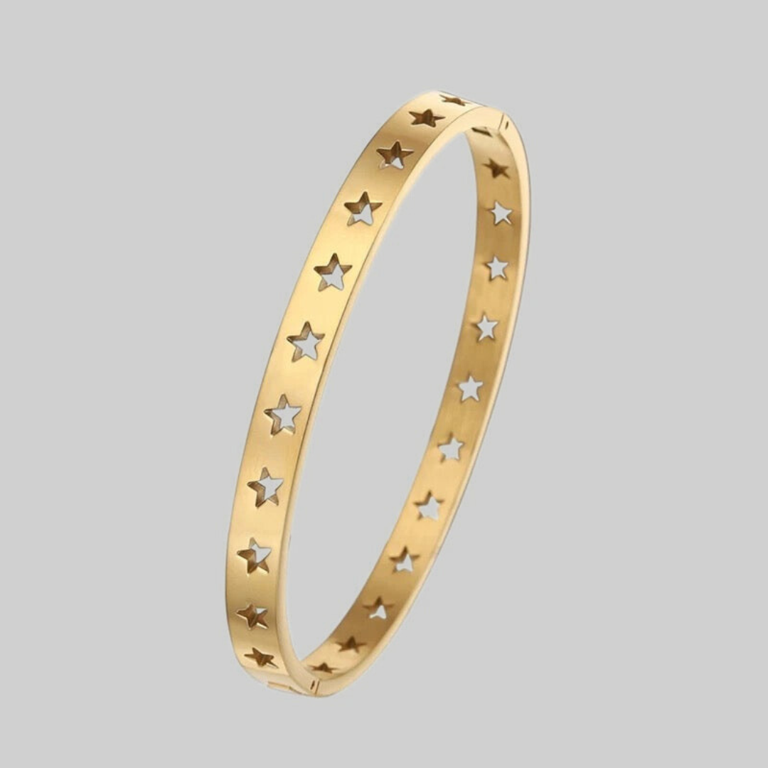 Carla Gold Multi Star Bangle