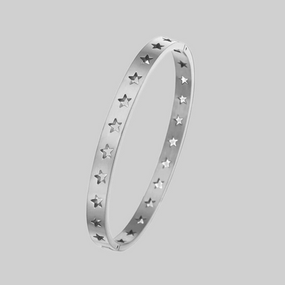 Carla Silver Multi Star Bangle