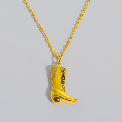 Yeeha Boot Pendant Necklace