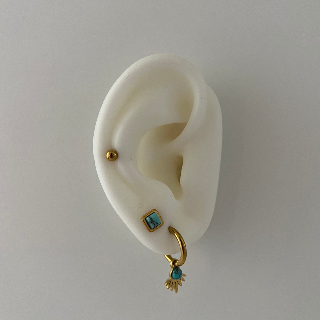 Turquoise Ear Stack | 6 pieces