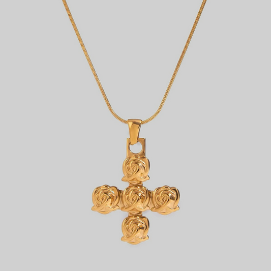 Rosis Cross Necklace