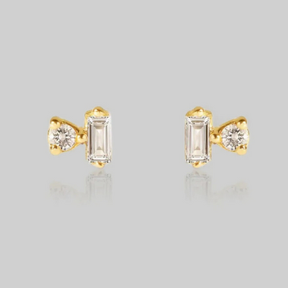 Grace Clear CZ Stud Earrings