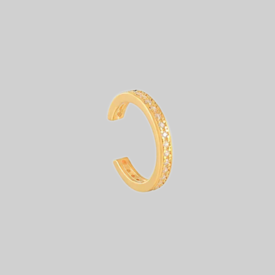 Quiana Single Row Pave Cuff Earring