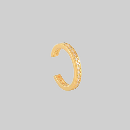 Quiana Single Row Pave Cuff Earring