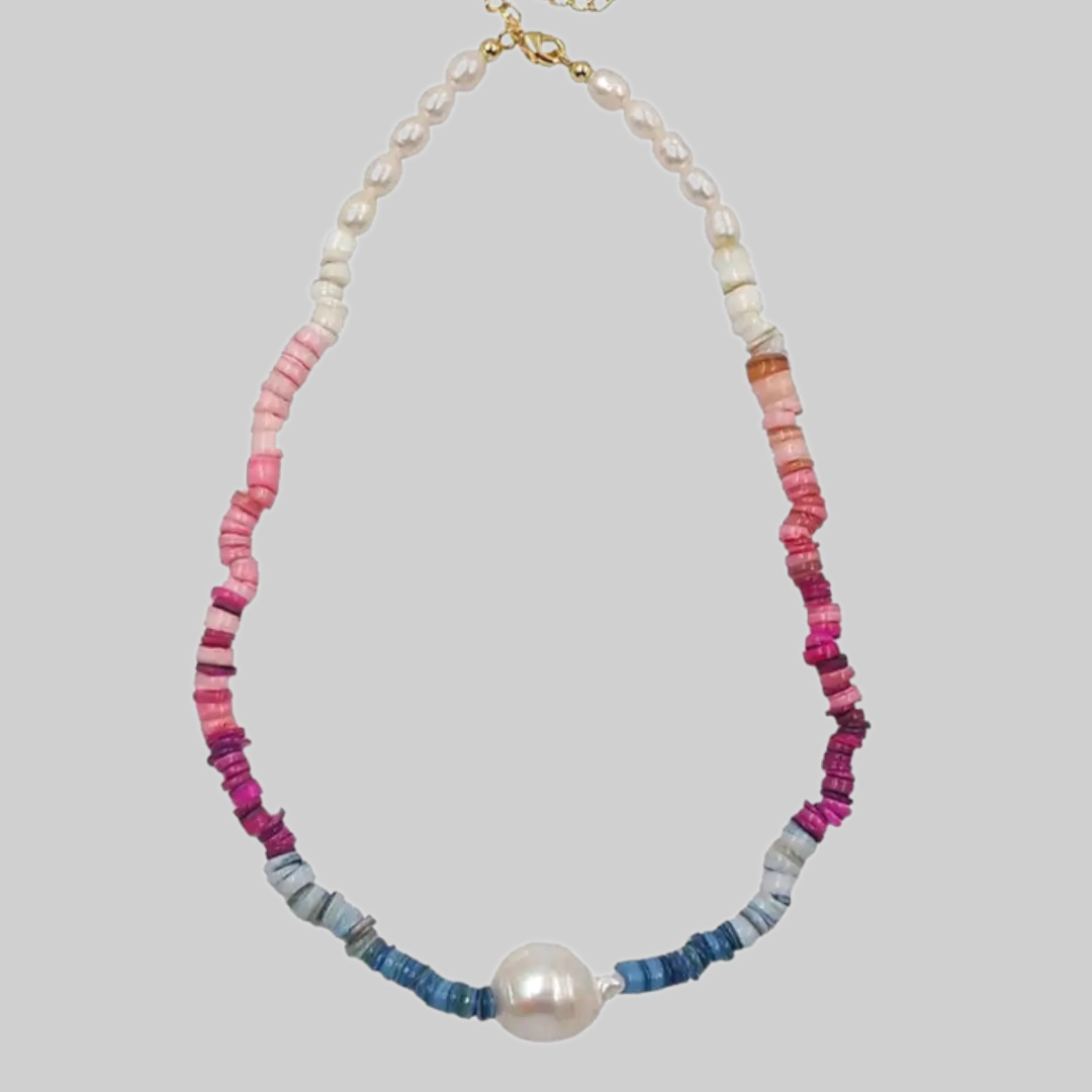 Waimea Colorful Shell Beads Necklace