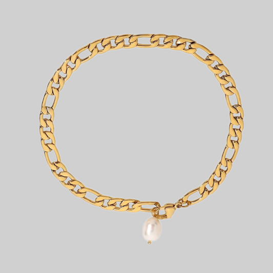 Atena Freshwater Pearl Lariat Anklet