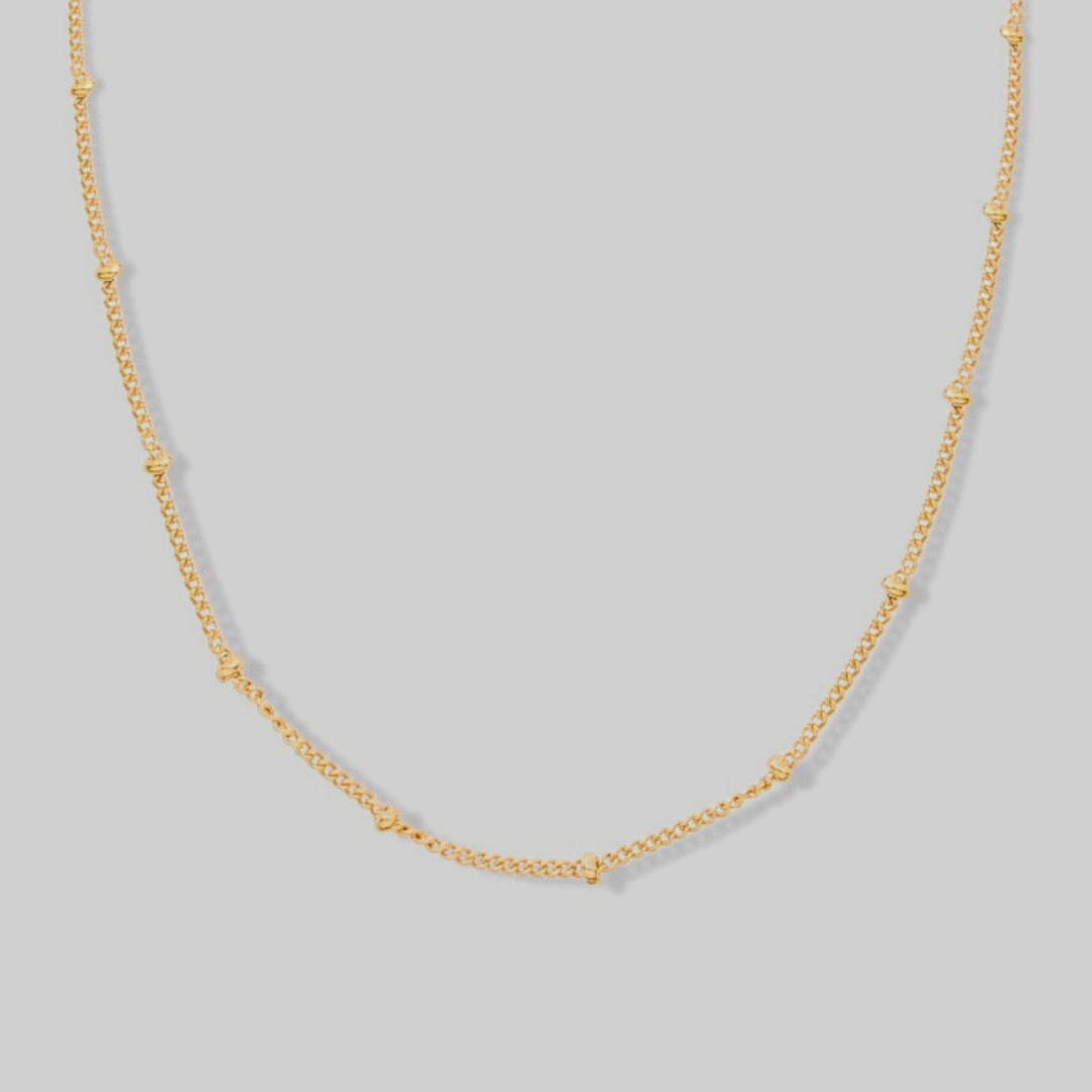 Sabina Satellite Chain Necklace | Gold