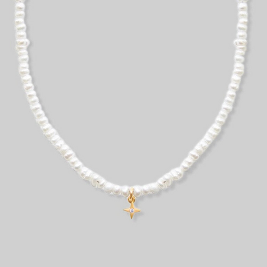 Lucía Tiny Freshwater Pearl Choker Necklace