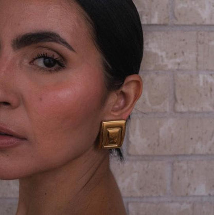 Antoinette Statement Earrings | Gold