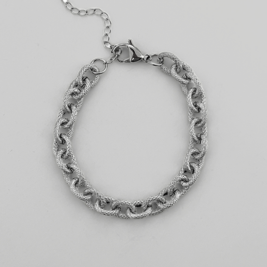 Kaia Link Chain Bracelet | Silver