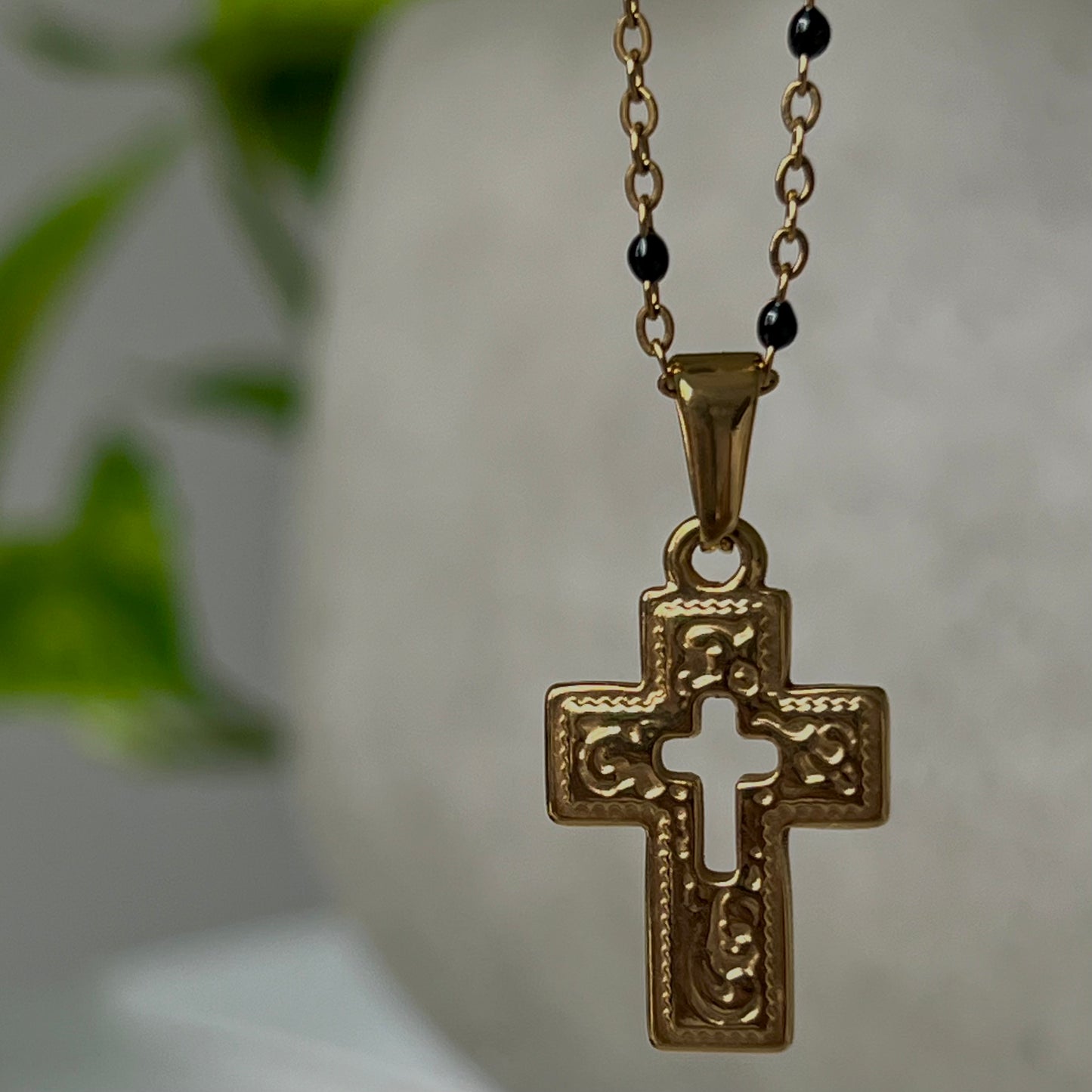 Petra Cross Pendant Necklace