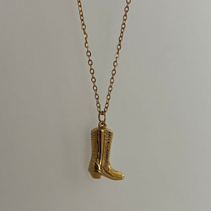 Yeeha Boot Pendant Necklace