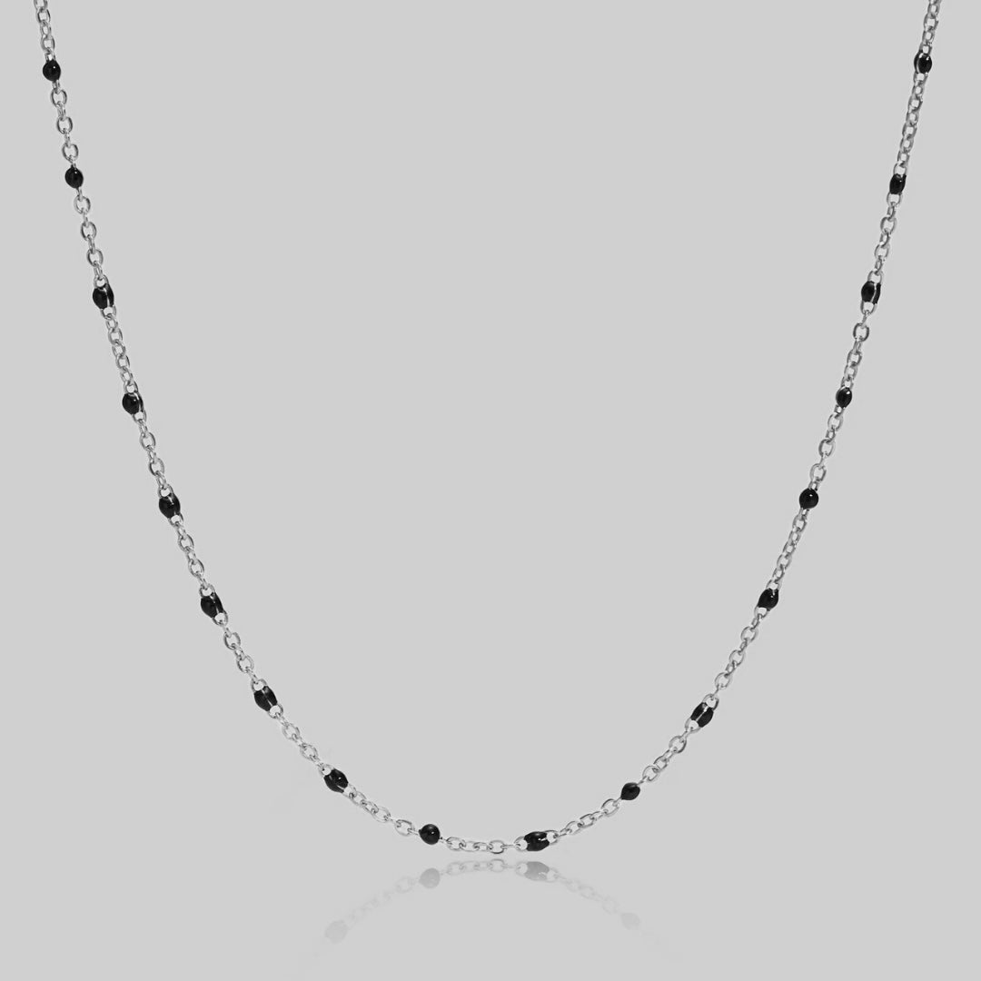 Noir Shorty Necklace | Silver