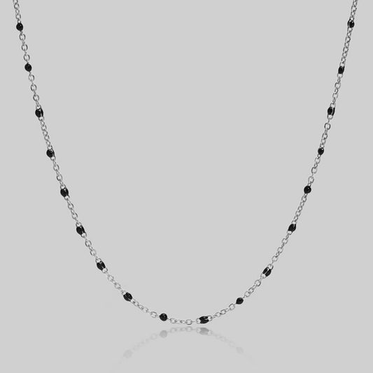 Noir Shorty Necklace | Silver