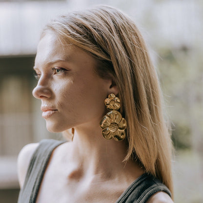 Daisy Statement Flower Earrings