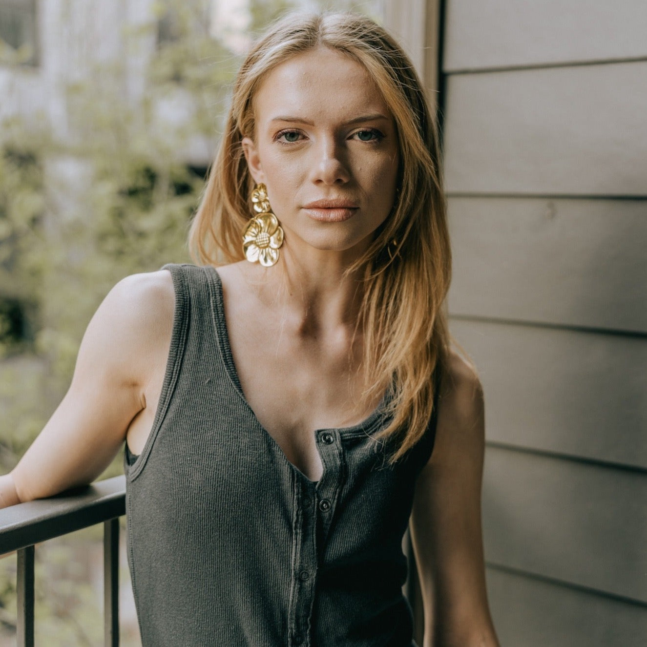 Daisy Statement Flower Earrings