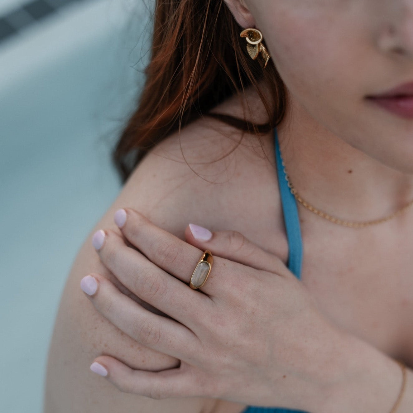 Mila Pink Quartz Ring