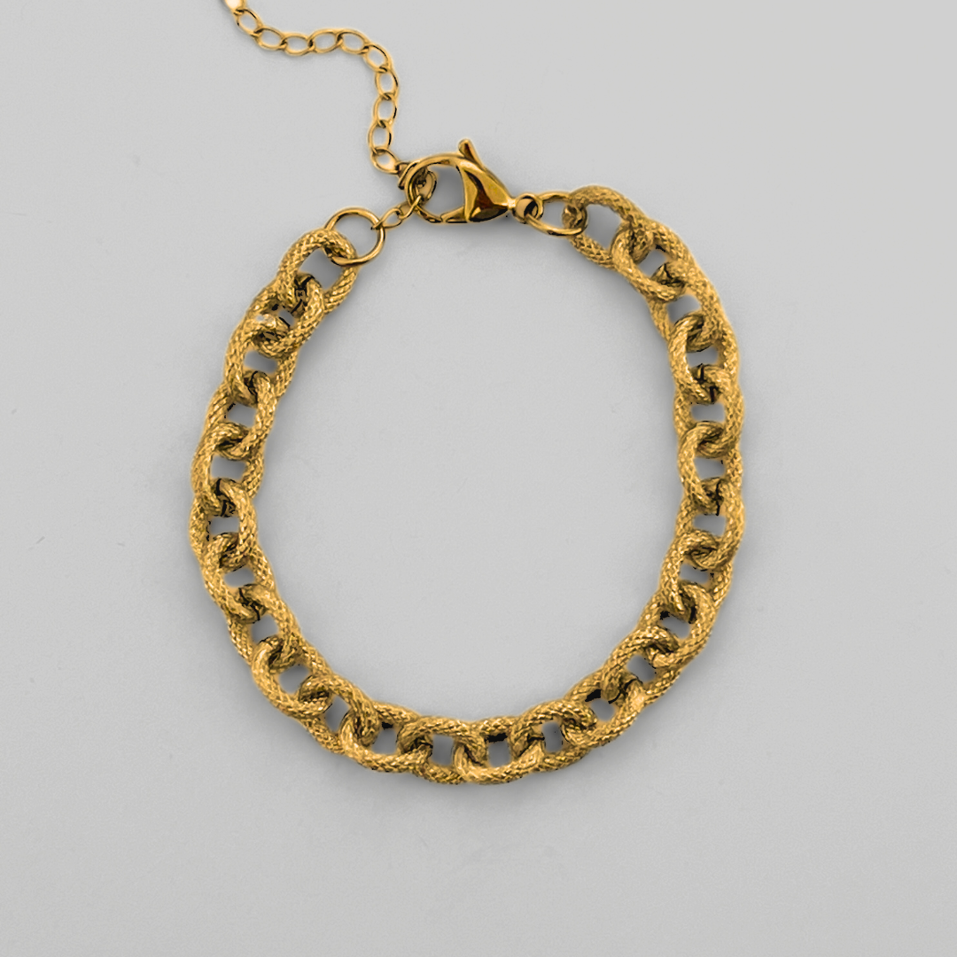 Kaia Link Chain Bracelet | Gold