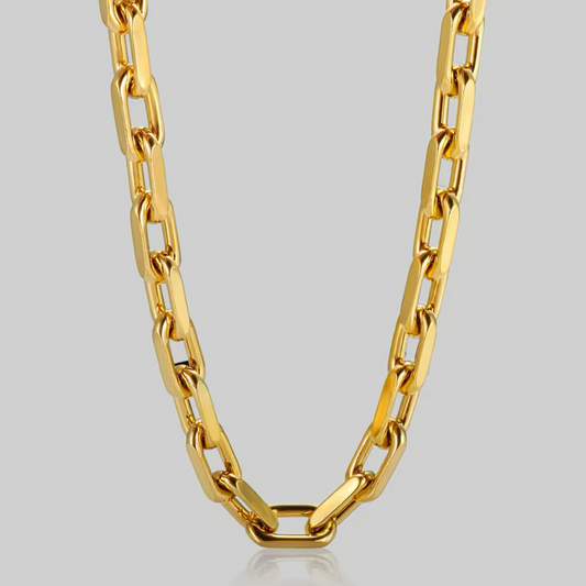 Meg Statement Paperclip Chain Necklace | Gold