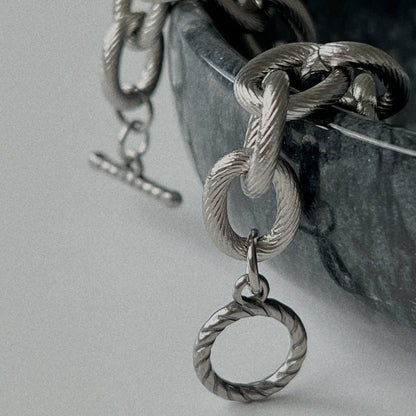 Aura Large Link Chain Bracelet | Silver