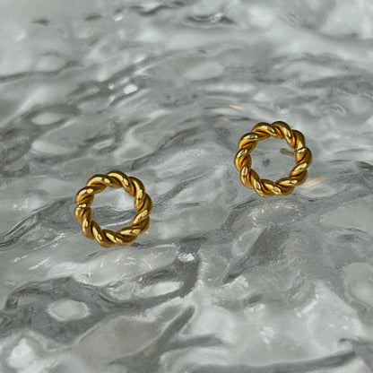 Didi Rope Circle Stud Earrings