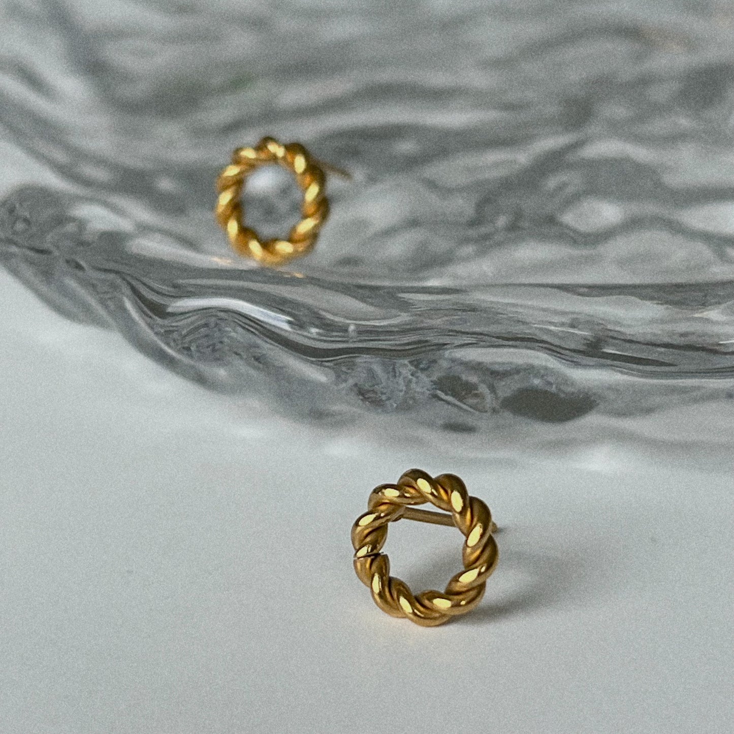 Didi Rope Circle Stud Earrings